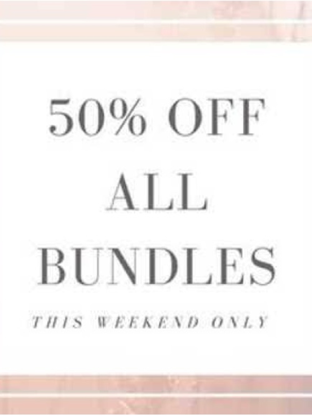 Closing Sale - 50% Off All Bundles  & discounted shipping!!